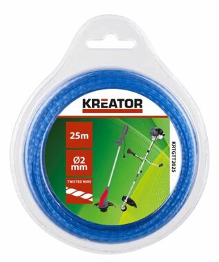 KREATOR KRTGTT2025 / Struna do sekaček / kroucená / průměr 2 mm / délka 25 m