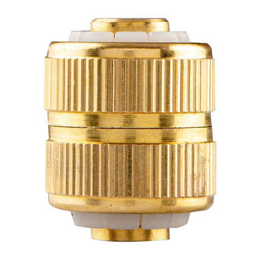 NEO TOOLS 15-736 zlatá / spojka pro pevné spojení hadic / materiál mosaz / 1/2"