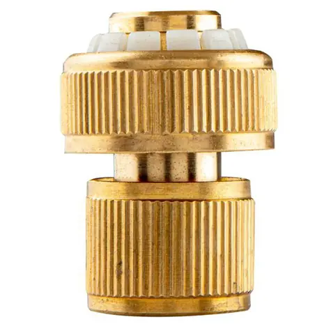 NEO TOOLS 15-733 zlatá / rychlospojka s funkcí STOP / materiál mosaz / 3/4"