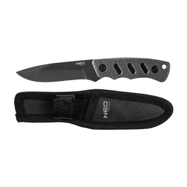NEO TOOLS 63-106 / Full-tang nůž / nerezová ocel / 165mm / 94mm / pogumovaná rukojeť / nylonové pouzdro