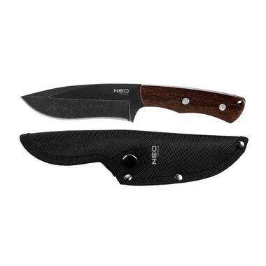 NEO TOOLS 63-111 / Full-tang nůž / nerezová ocel / 250mm / 145mm / nylonové pouzdro