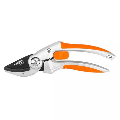 NEO TOOLS 15-213 / Kovadlinové zahradní nůžky / průměr řezu 20mm / délka 210mm / čepel 43mm / ergonomická rukojeť
