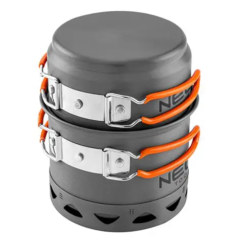 NEO TOOLS 63-144 šedá / Sada hrnců 2v1 / hliník / hrnec / pánev