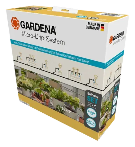 Gardena 13401-20 Micro-Drip-System zavlažování - sada pro balkony (15 rostlin)