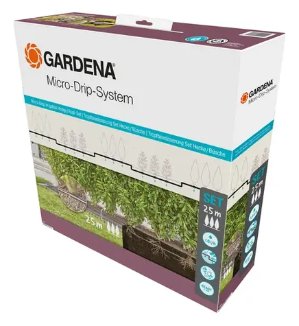 Gardena 13500-20 Micro-Drip-System zavlažování živých plotů/keřů - sada (25 m)