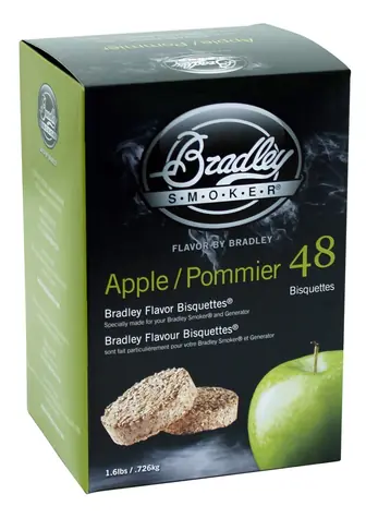 Bradley Smoker Jabloň 48 ks - Brikety udící