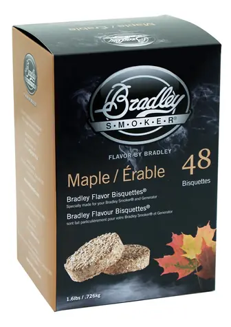 Bradley Smoker Javor 48 ks - Brikety udící