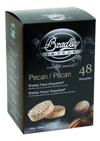 Bradley Smoker Pecan-Ořech 48 ks - Brikety udící