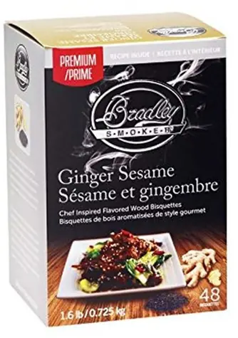 Bradley Smoker Premium Ginger Sesame 48 ks - Brikety udící