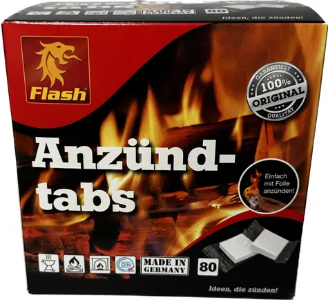 Flash Podpalovací parafínové tablety 80ks