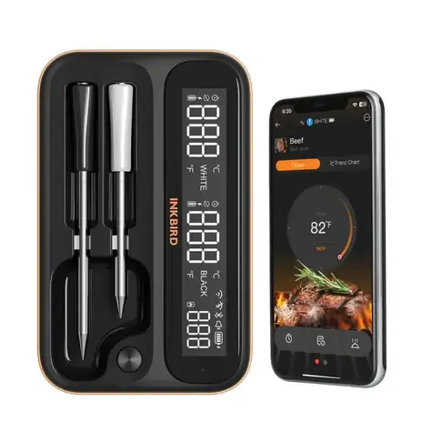 Inkbird BBQ bezdrátový WiFi & Bluetooth/100m teploměr INT-12-BW