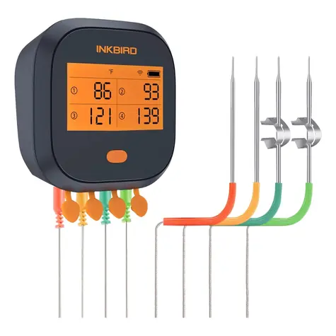 Inkbird BBQ teploměr se 4 sondami WiFi/50m