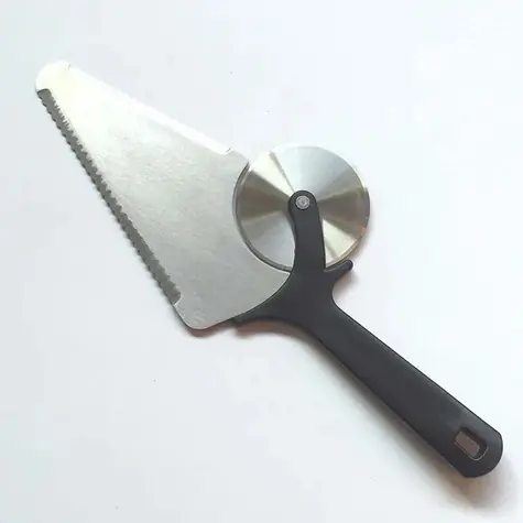 UG Grill Multifunkční pizza kráječ-nůž s lopatkou