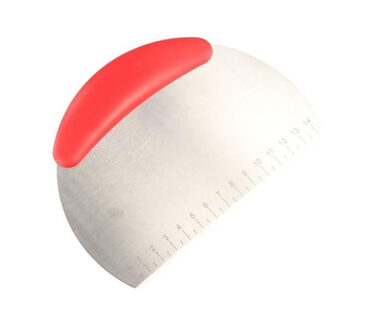 UG Grill Stěrka na těsto půlkulatá červená