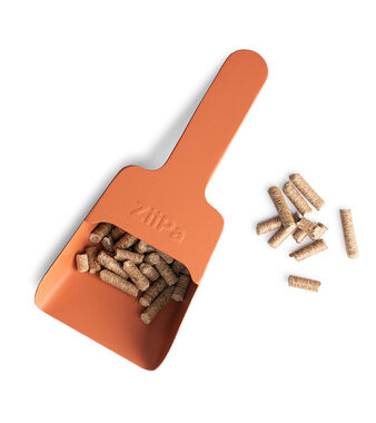 ZiiPa Lopatka na pelety Melfa - oranžová