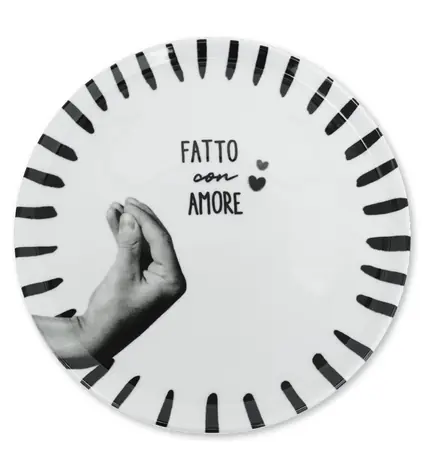 ZiiPa Talíř na pizzu 32,5cm Atina Carbon