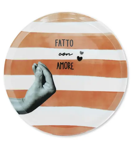 ZiiPa Talíř na pizzu 32,5cm Atina Terracotta