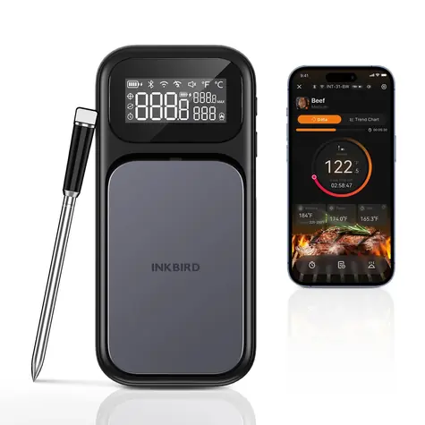 Inkbird Multisensorový teploměr na maso 1sonda/Wifi-Bluetooth/100m INT-31-BW 
