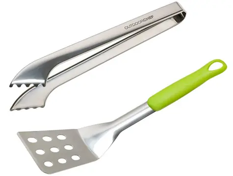Outdoorchef 14.112.53 Sada grilovacího nářadí Starter 2ks / kleště + obracečka