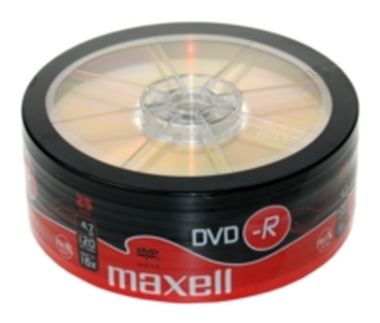 25ks DVD-R 4,7GB Maxell 16x / Cake box
