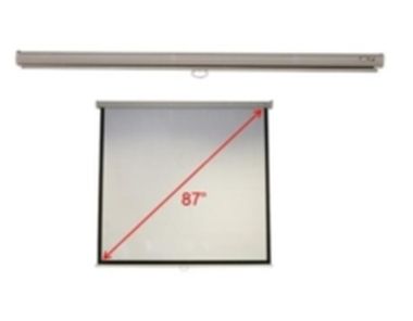 Acer M87-S01MW Manuální nástěnné plátno / 87" / 1:1 / 174 x 174 / bílá konstrukce / doprodej