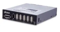 AKASA AK-ICR-08 interní USB HUB / panel do pozice 3,5"