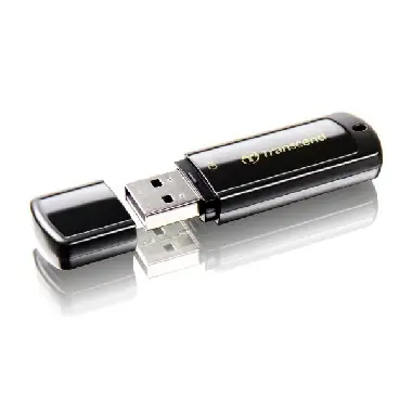 Transcend JetFlash 350 4GB černá / Flash Disk / USB 2.0