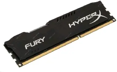 HyperX Fury Black 8GB (1x 8GB) DDR3 1600MHz / CL10 / DIMM / 1.5V / Non-ECC / Un-Registered