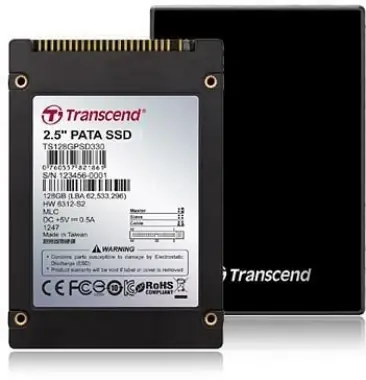 Transcend SSD330 64GB / 2.5" IDE AHCI / MLC / RW: 115/64 MBps / IOPS:2.9K/0.3K / MTBF 1mh / 2y (bulk)