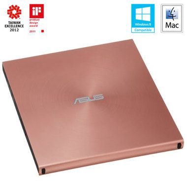 ASUS SDRW-08U5S-U růžová / DVD±RW ext. vypalovačka / slim / USB 2.0
