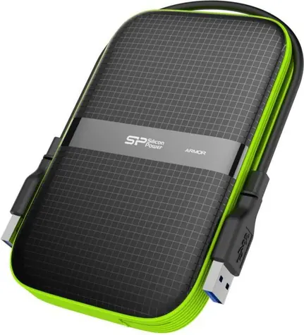 Silicon Power Armor A60 1TB černo-zelená / 2.5" / USB 3.2