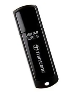 Transcend JetFlash 700 128GB černá / Flash Disk / USB 3.2 Gen 1 - (USB-A 3.0) / doprodej