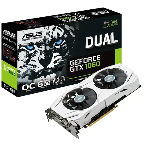 ASUS DUAL-GTX1060-O6G / 1569-1809MHz / 6GB D5 8GHz / 192-bit / DVI, 2x HDMI, 2x DP / 150W (6)