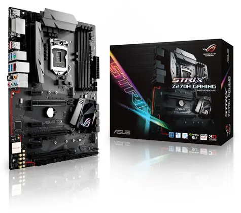 ASUS STRIX Z270H GAMING-MINING / Z270 / LGA 1151 / 4x DDR4 / 3x PCIEx16 / 3x PCIEx1 / 2x M.2