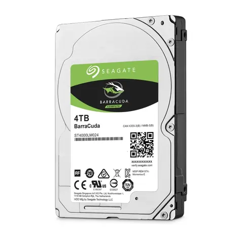 Seagate BarraCuda 4TB 128MB / Interní / 2.5" / SATA III / 128MB cache / 5400rpm / 2y