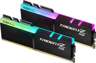 G.SKill Trident Z RGB 16GB (2x8GB) 3200MHz černá / DDR4 / 16-18-18-38 / 1.35V / XMP 2.0 / LED podsvícení