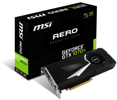 MSI GeForce GTX 1070 Ti AERO 8GB / 1607-1683MHz / 8GB D5 8GHz / 256-bit / DVI + HDMI + 3x DP / 180W (8)