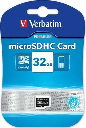 Verbatim microSDHC 32GB PREMIUM / Paměťová karta / UHS-I (U1) / Class 10 