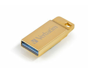 Verbatim Store 'n' Stay Nano 64GB zlatá / Flash Disk / USB 3.0 / čtení: 80MBs / zápis: 25MBs