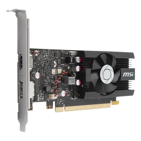 MSI GT 1030 2G LP OC / 1265 MHz / 2GB GDDR5 6GHz / 64-bit / DP + HDMI / Low profile / 30W