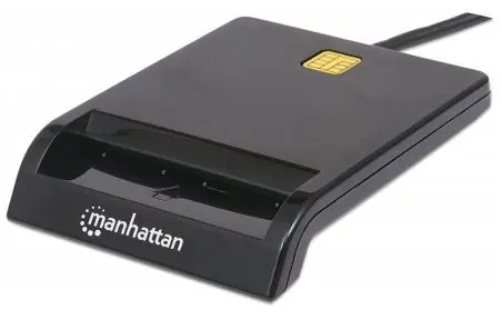 Manhattan Smart externí USB čtečka karet / USB 1.1 / eObčanka / eidentita / eBanking