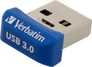 Verbatim Store 'n' Stay Nano 32GB modrá / Flash Disk / USB 3.0 / čtení: 80MBs / zápis: 25MBs