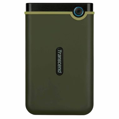 Transcend StoreJet 25M3G 1TB zelená / externí HDD / 2.5" / USB 3.0 / Slim / SATA / Rubber Case / Anti-Shock