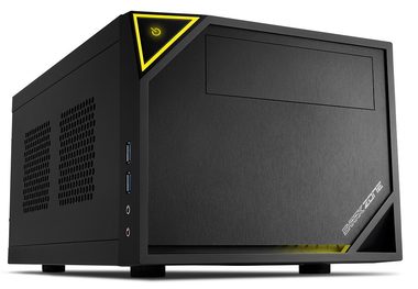 Sharkoon C10 černá / Mini-ITX / 2x USB 3.0 / 1x 120 mm + 1x 80 mm / Bez zdroje