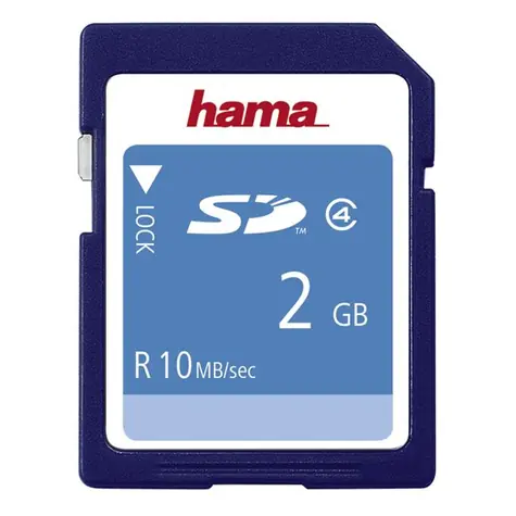 Hama SD 2 GB / SD / 2GB / Class 4 / čtení 10MBs / zápis 5MBs