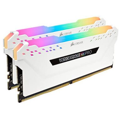 Corsair Vengeance RGB Pro 16GB (2x8GB) 3200MHz bílá / DDR4 / CL16 / DIMM / 1.35V / XMP 2.0 