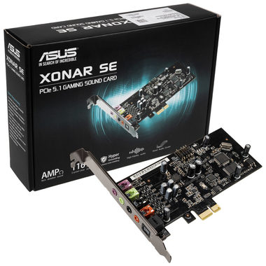 ASUS XONAR SE / zvuková karta / PCI-E / 5.1 / výstup 3 x 3.5 mm jack & SPDIF