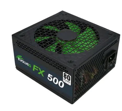 EVOLVEO FX 500 80Plus / zdroj 500W ATX / 14cm / tichý / 80+ / bulk