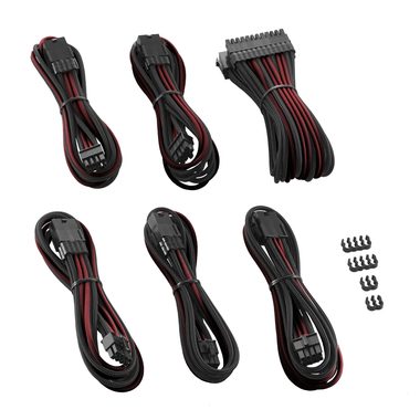 CableMod PRO ModMesh Kabel Extension Kit - černo-tmavě červená