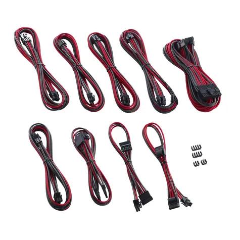 CableMod PRO ModMesh C-Series Kabel Kit pro Corsair AXi & HXi & RM - carbon-červená